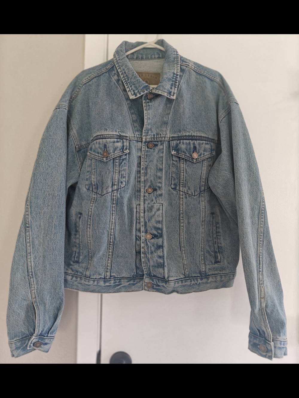 Vintage GAP 1990s Light Blue Denim Trucker Jacket - Unisex